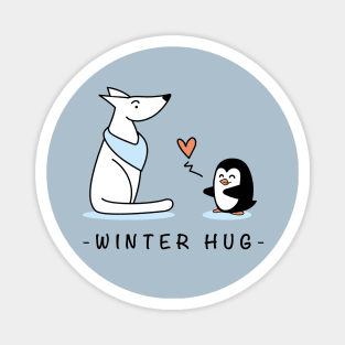 Winter hug? Magnet